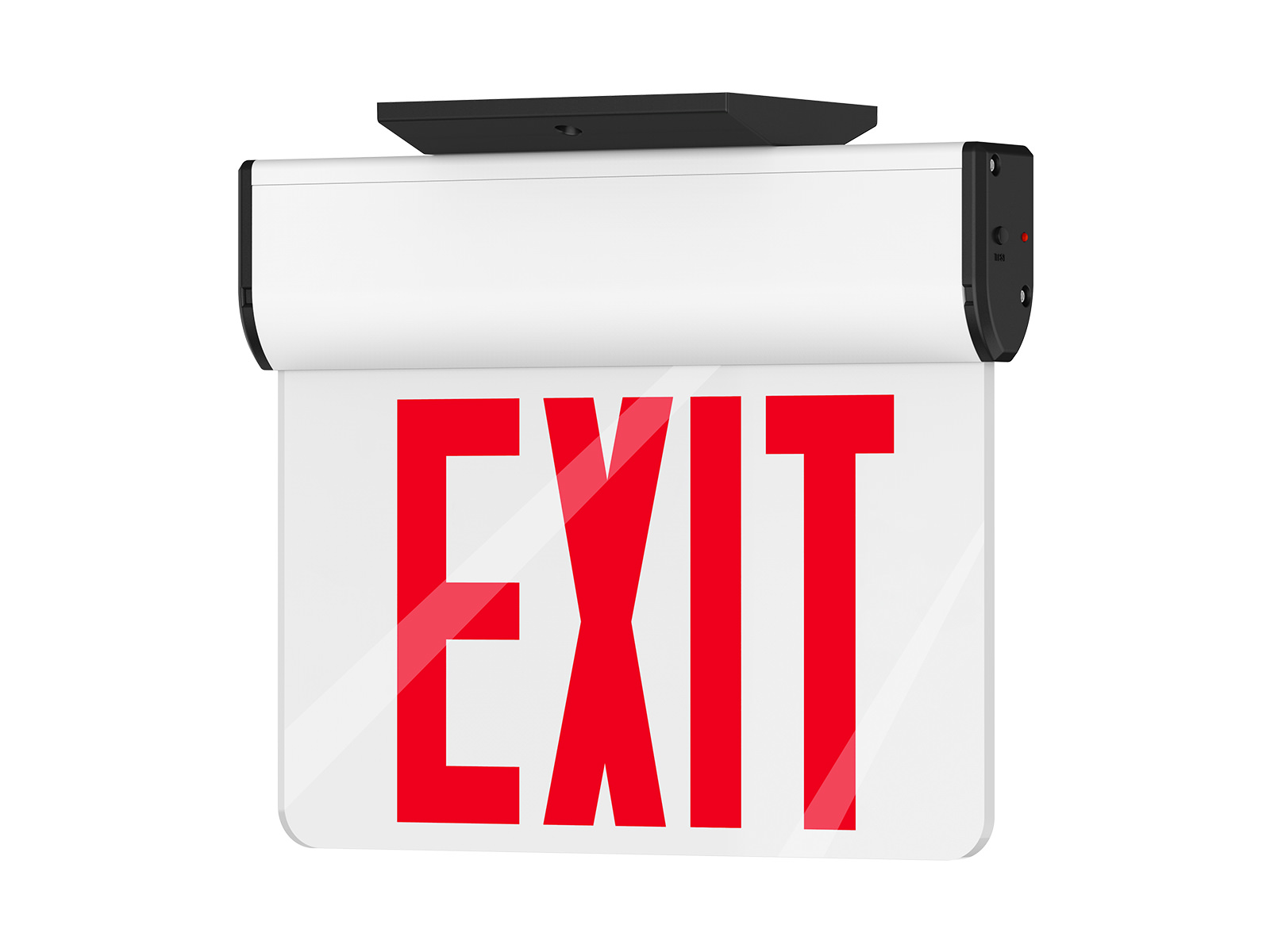 EPU EX1 LED Edge Lit Exit Sign high grade acrylic exit panel