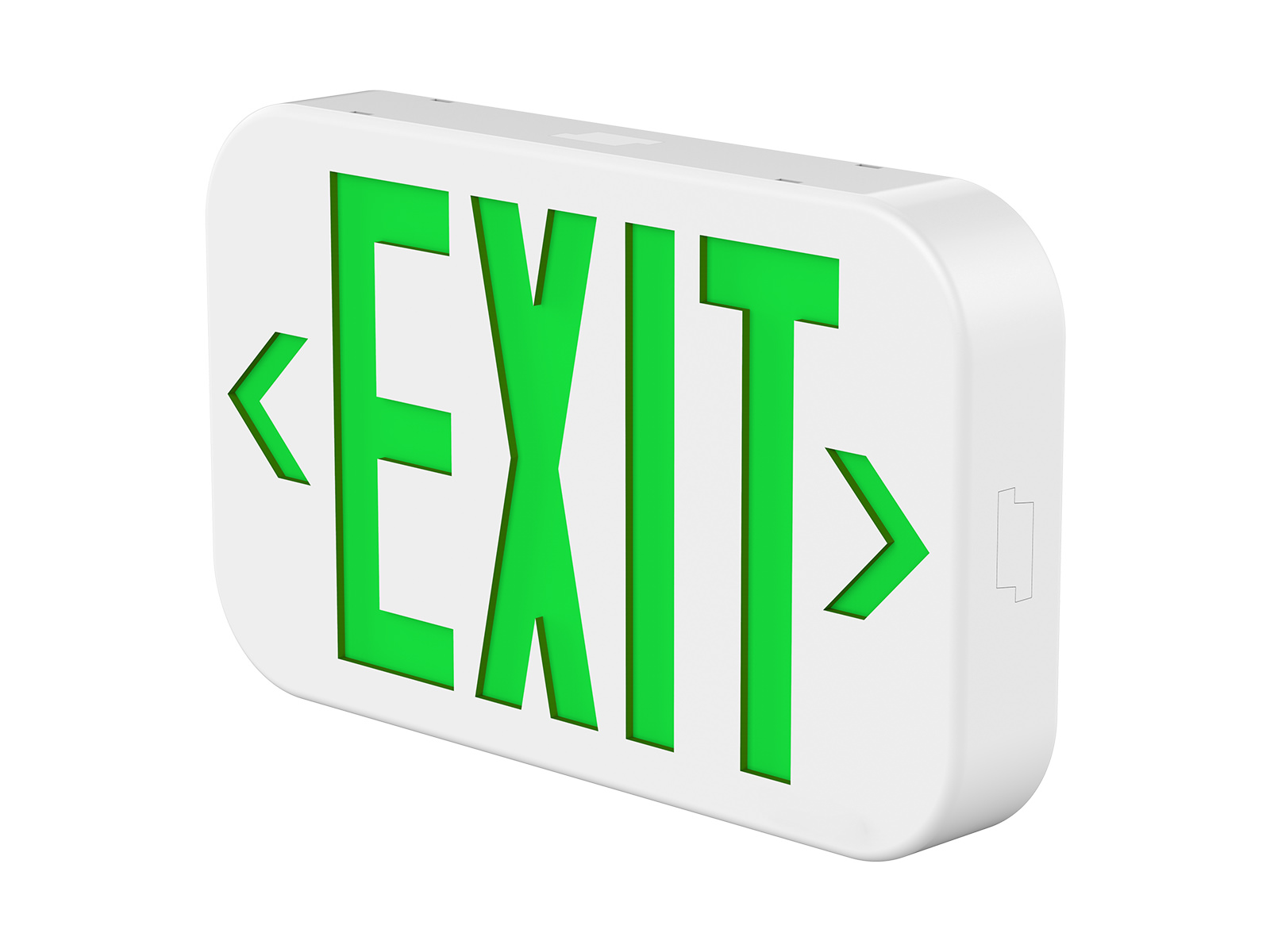 EPU EX2 LED Plastic Exit Sign Snap out right and left directional arrows